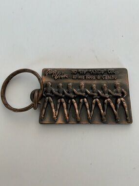 Las Vegas Riviera Hotel & Casino Vintage Showgirls Keychain Souvenir